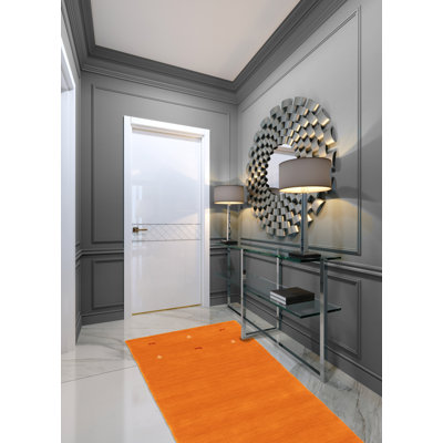 Kashkuli Gabbeh Orange Rug 2'8" x 13'0"