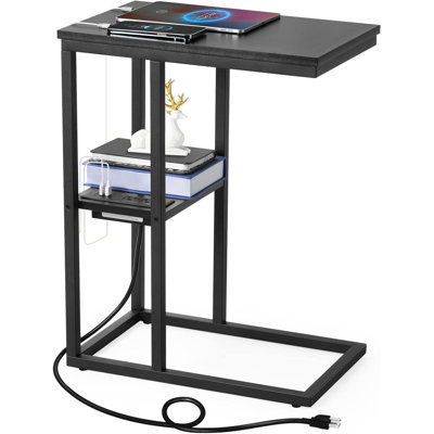 11.8'' W Metal Nightstand