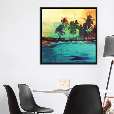 « palm island vi », impression sur toile tendue