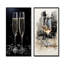 Verre à champagne noir et blanc Essence I - ensemble de 2 impressions sur toile champagne-102583332-102583336
