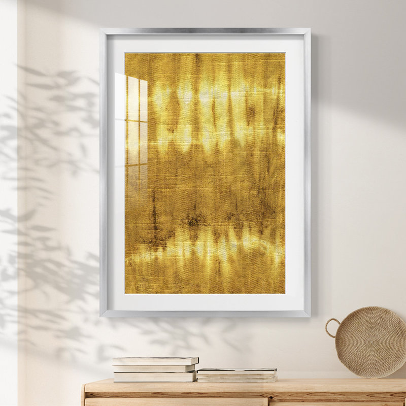 Turmeric Sunrise IV - impression encadrée, H 25,5 po x l 17,5 po, Argent argent