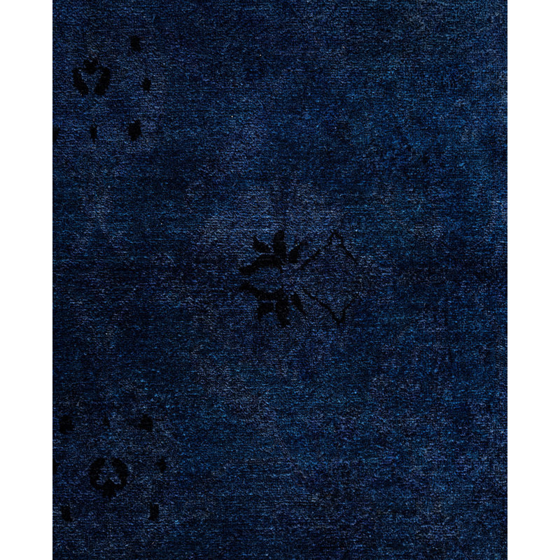 Overdyed One-of-a-Kind 7' 10" X 8' 1" Hand Knotted Area Rug