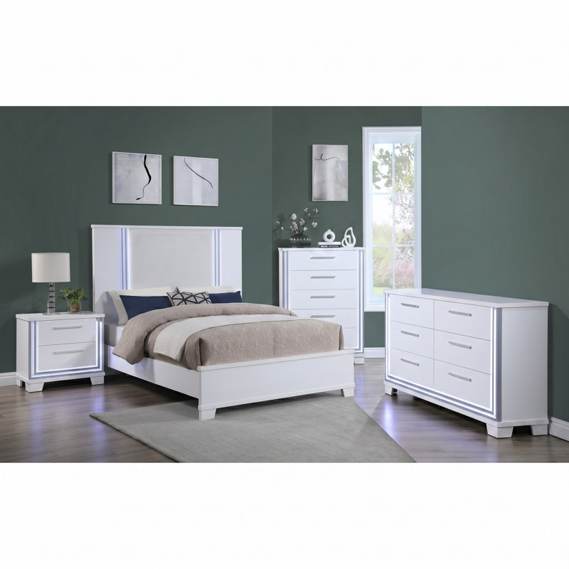 Commode 6 tiroirs avec lumières