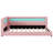 Upholstered Twin XL Platform Bed with LED Lights and USB Charging Ports – Modern Linen Bed Frame, Pink-463193465-463193466