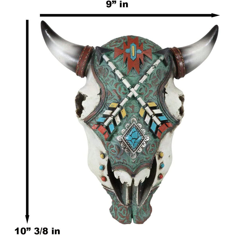 Tête de bœuf bison Union Rustic Southwestern Native American