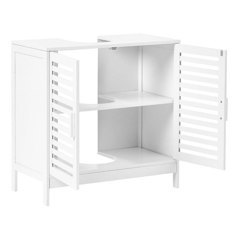 60cm Bathroom Vanity Base Only, White