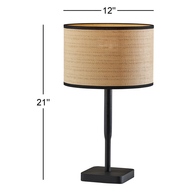 Lampe de table Phipps, Naturel, Naturel / beige