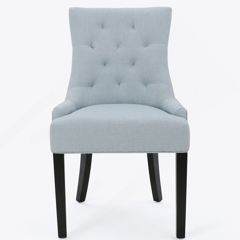 Dining Chairs, Light Blue Fabric