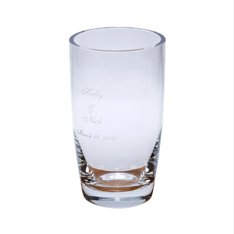 Simon Crystal Table Vase, 9.75" H x 5.75" W x 5.75" D