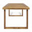 Table de salle à manger d'extérieur en bois d'acacia de 69 po, finition sablée naturelle