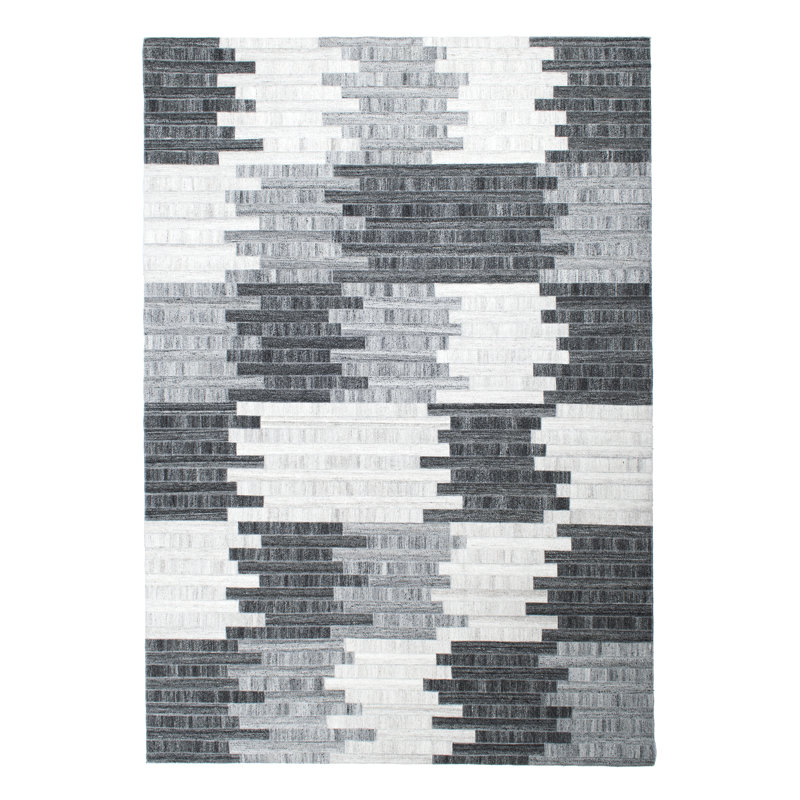 Hadleigh Geometric Hand Woven Area Rug, Rectangle 80 x 150cm