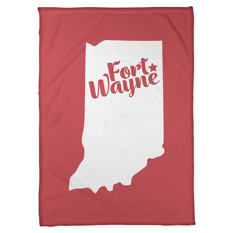 Couverture polaire augusta maine, 50 po x 60 po, Rouge