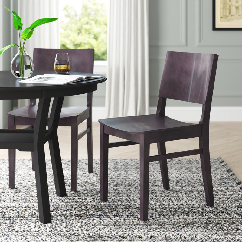 Arieli 19'' H Beech Solid Wood Side Chair, Brown