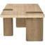 Table basse Ravenna en véritable travertin et bois de chêne-2057019598