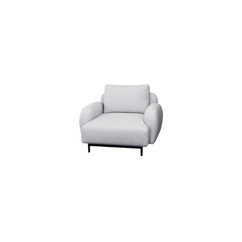 Aura Lounge Chair W/Low Armrest, Light Gray