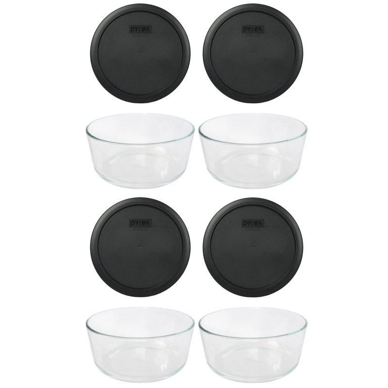 4 Cup Food Storage Container, Black