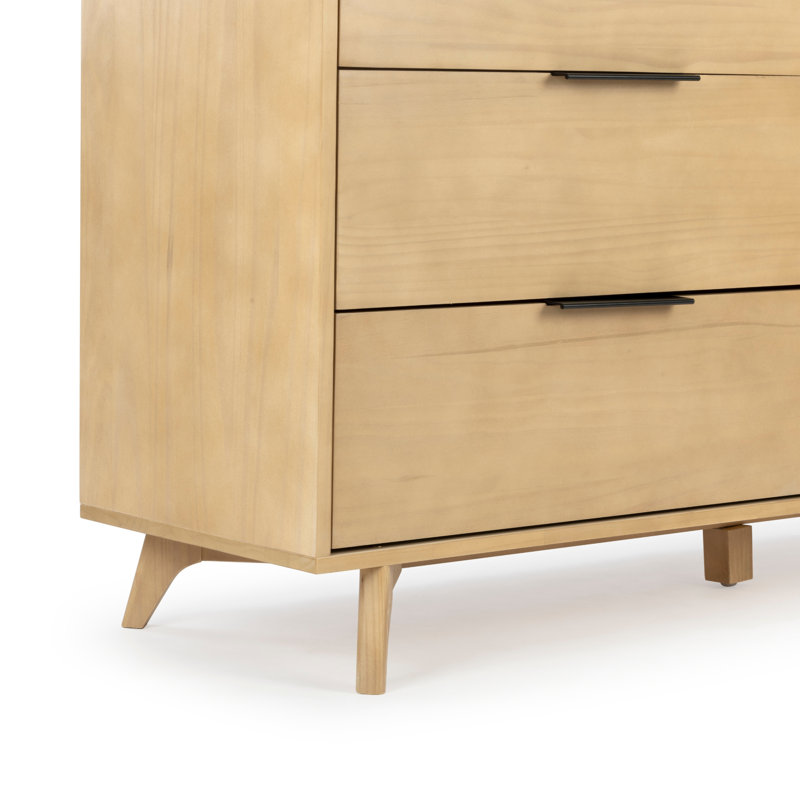 Commode 6 tiroirs Haven, Blond