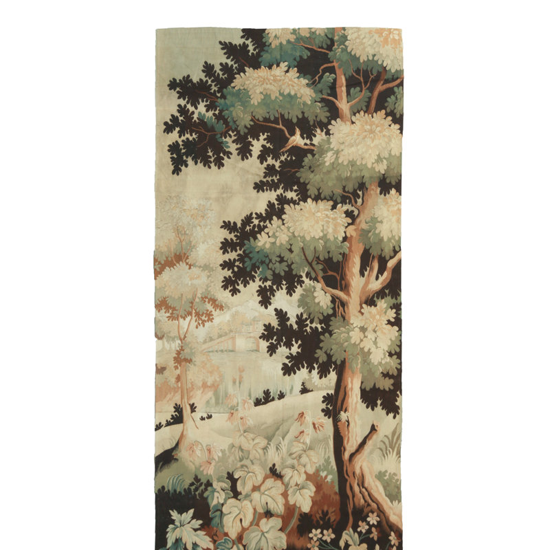 French One-of-a-Kind Runner 4'2" X 9'10" Hand Knotted Area Rug