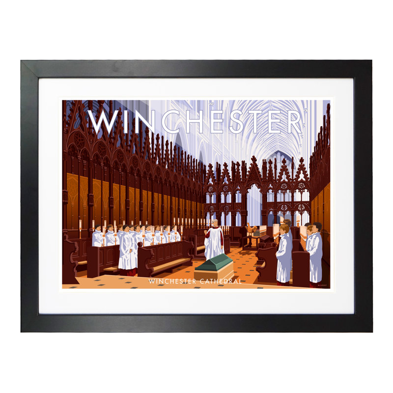 Winchester 2 by Stephen Millership - Print, Black, 33.5cm H x 43.5cm W x 2.2cm D