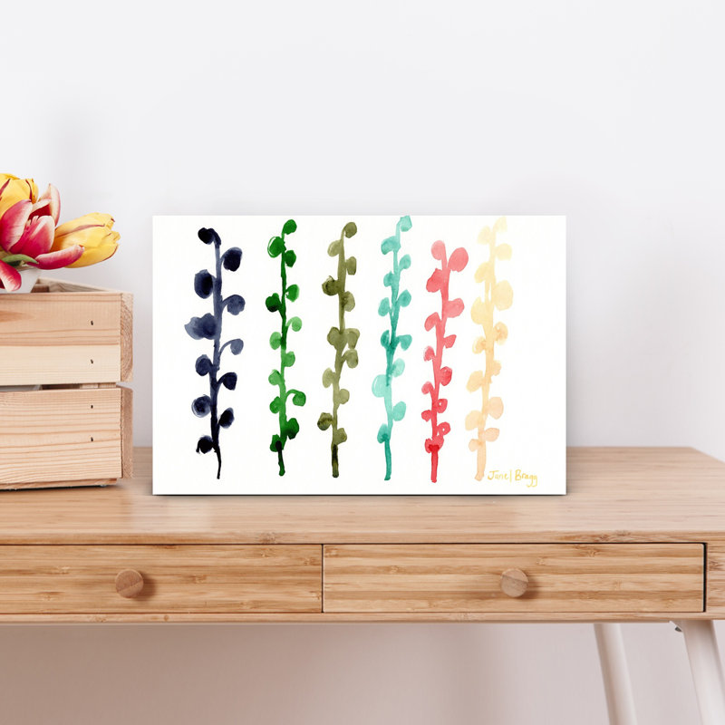 Art contemporain, art mural fantaisiste et coloré, H 12 po x l 18 po