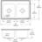 Lustertone 33" L x 22" W Double Basin Drop-In Kitchen Sink-9253738