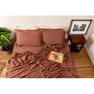 Ensemble de literie 100 % satin de coton à densité de tissage 300 fils