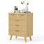 Commode 5 tiroirs pour chambre à coucher, commode en bois cannelée