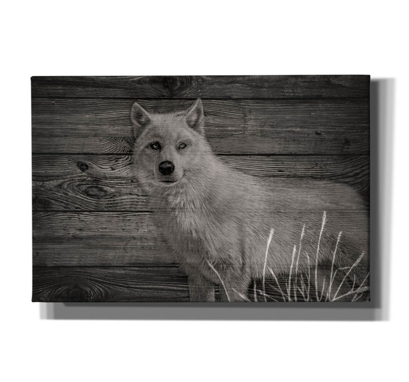 «Woodgrain Antiques 14» par Gordon Semmens, art mural sur toile, H 40 po x l 60 po x P 1,5 po