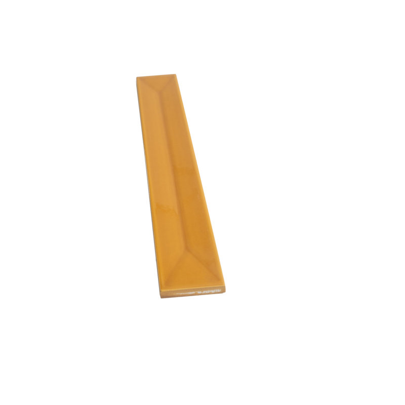 Horizonte 2 X 16 In. Glossy Ceramic Deco Subway Wall Tile (10.76 Sq Ft/Case) - 50 Pack, Honey