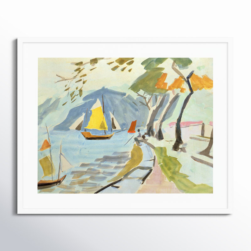 Macau Shoreline Framed On Paper by Anne Durham Print, White, 27" H x 33" W x 1" D