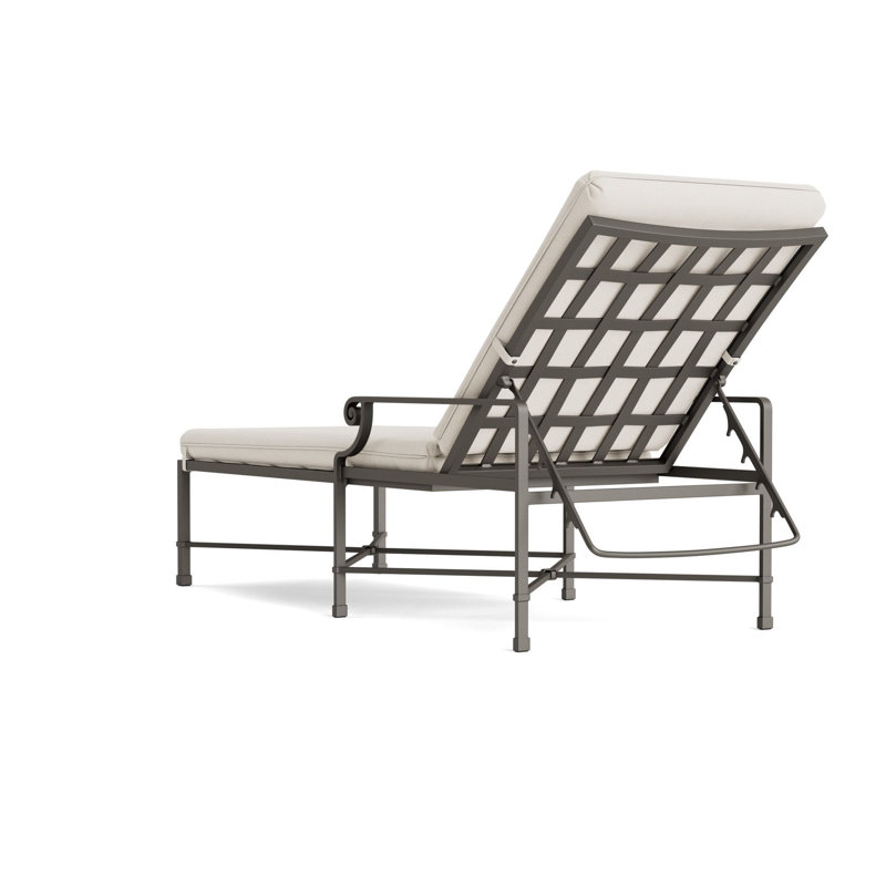 Venetian Outdoor Chaise Lounge, Mica, Fusion Natural