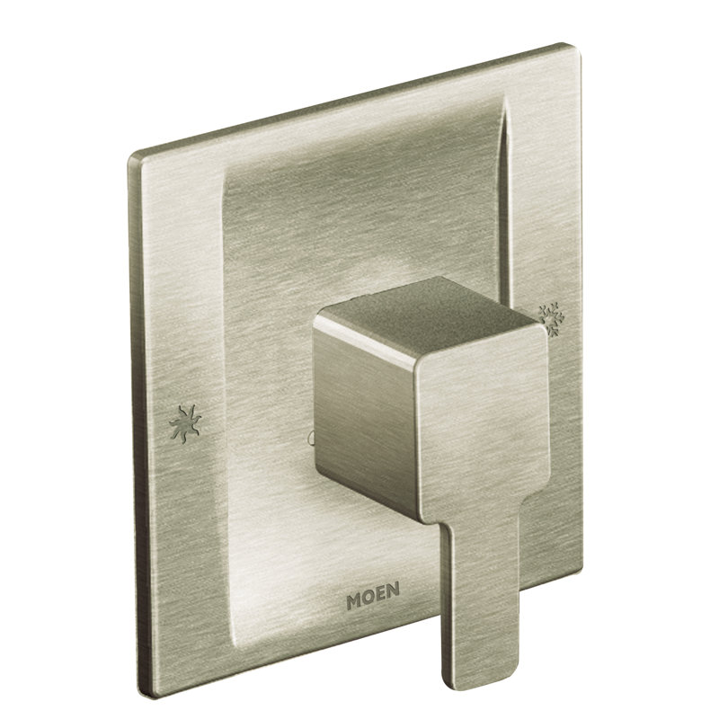 90 Degree Posi-Temp Faucet Trim with Lever Handle, Brushed Nickel