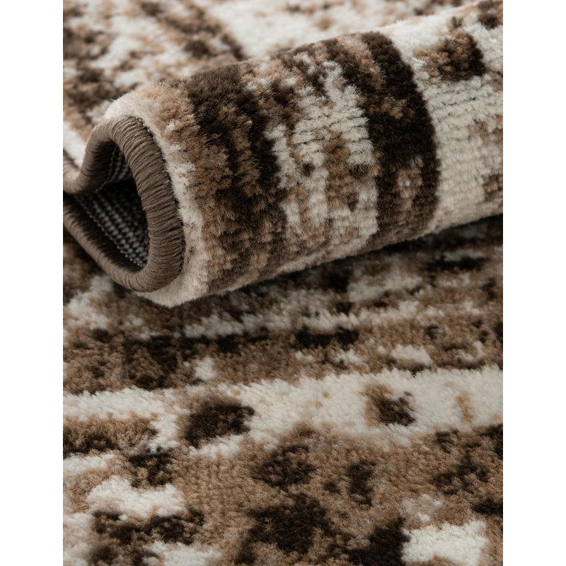 Tapis oriental brun clair Brandt, Light Brown, Square 13'1"