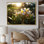Jaune jaune blanc exotique Plumeria Blooms III sur toile