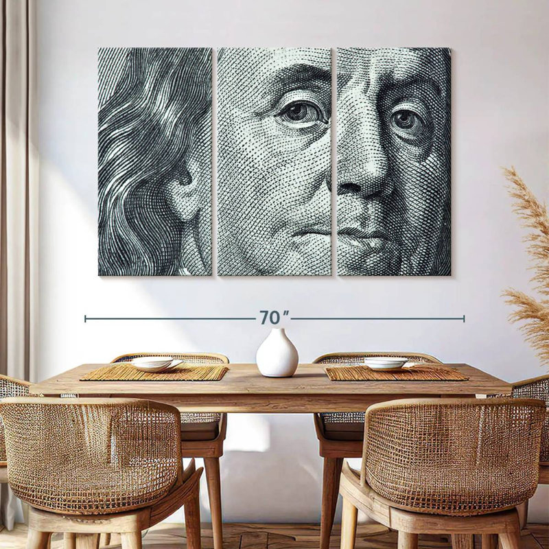 Leisha Benjamin Franklin, 42" H x 65" W