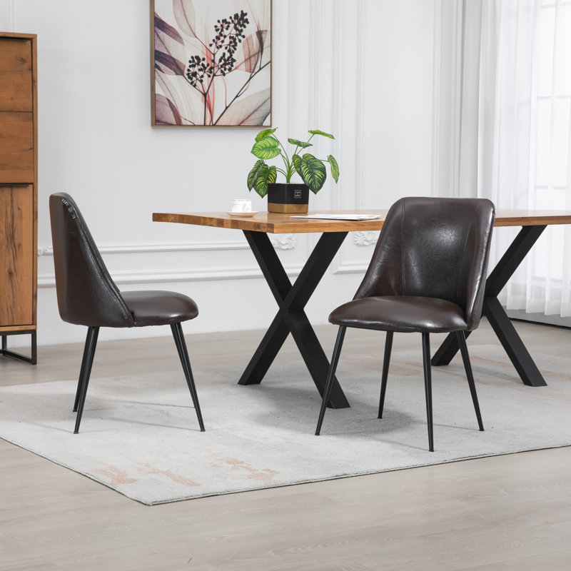 Atlasburg 46cm H Upholstered Side Chair, Brown