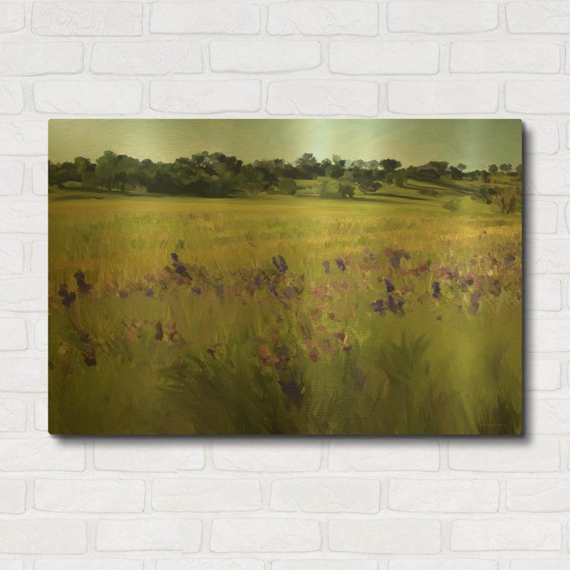 «Bidwell Park» par Kamdon Kreations, art mural en métal doré, 36 po x 24 po, 36 po x 24 po