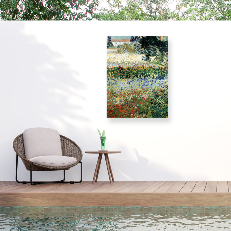 "Bolle jardin en fleur sur toile" par Vincent Van Gogh, reproduction, H 47 po x l 35 po