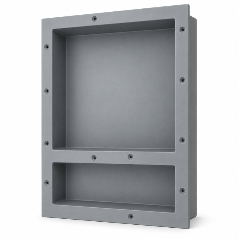 Tile-Ready 16" x 20" Double Shelf Shower Niche