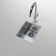 Cantrio Premium Stainless Steel Single Kitchen Sink with 13" x 15" x 8" Dimensions