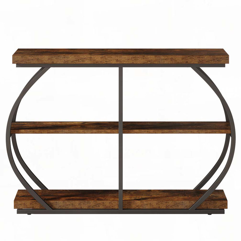 3-Tier Industrial Console Table