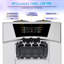 Machine à crème glacée commerciale commerciale, production de 22 à 30 L / H, saveurs 2 + 1, trémies doubles en acier inoxydable de 7 L, panneau de commande à DEL, autonettoyante