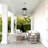 3-Light 21.2”H Black Outdoor Hanging Lantern With Clear Glass