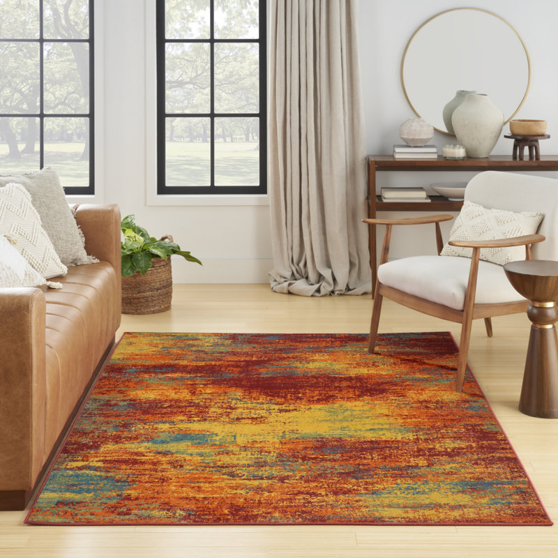 Tapis intérieur / extérieur Nourison Essentials Flame, Rectangle 4pi x 6 pi