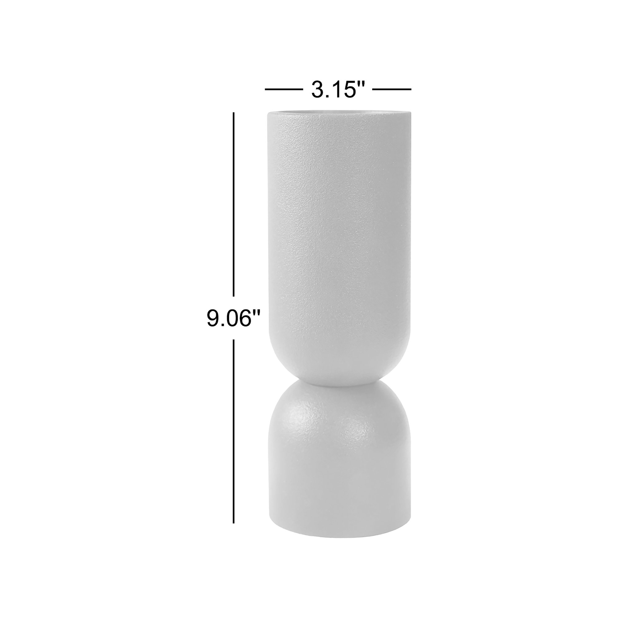 Ashdon Ceramic Table Vase, White