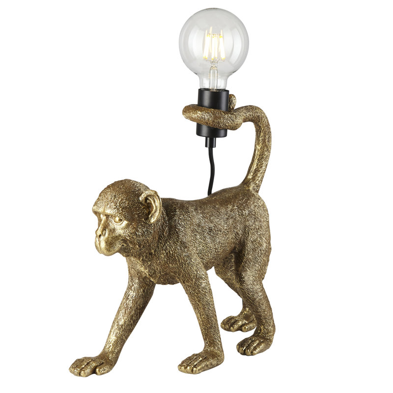 Bre Resin Novelty Lamp, Vintage Silver