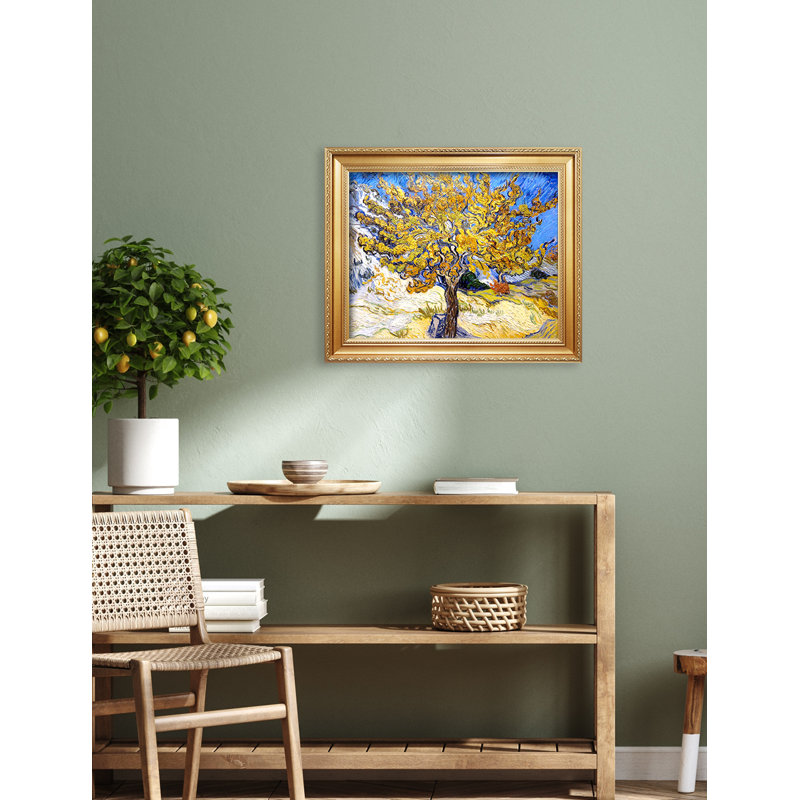 «The Mulberry Tree» par Vincent Van Gogh, reproduction d'art par Vincent Van Gogh - reproduction sur toile, H 24 po x l 30 po