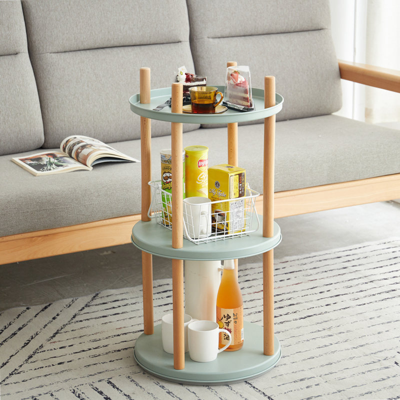 Storage Shelf, 360° Rotating Bookshelf, 3 Tier Bookcase W/ Large-Capacity Storage Space, Multifunctional Storage Rack, Compact Design, Standing Shelf For Living Room, Bedroom, Study Room, Kitchen