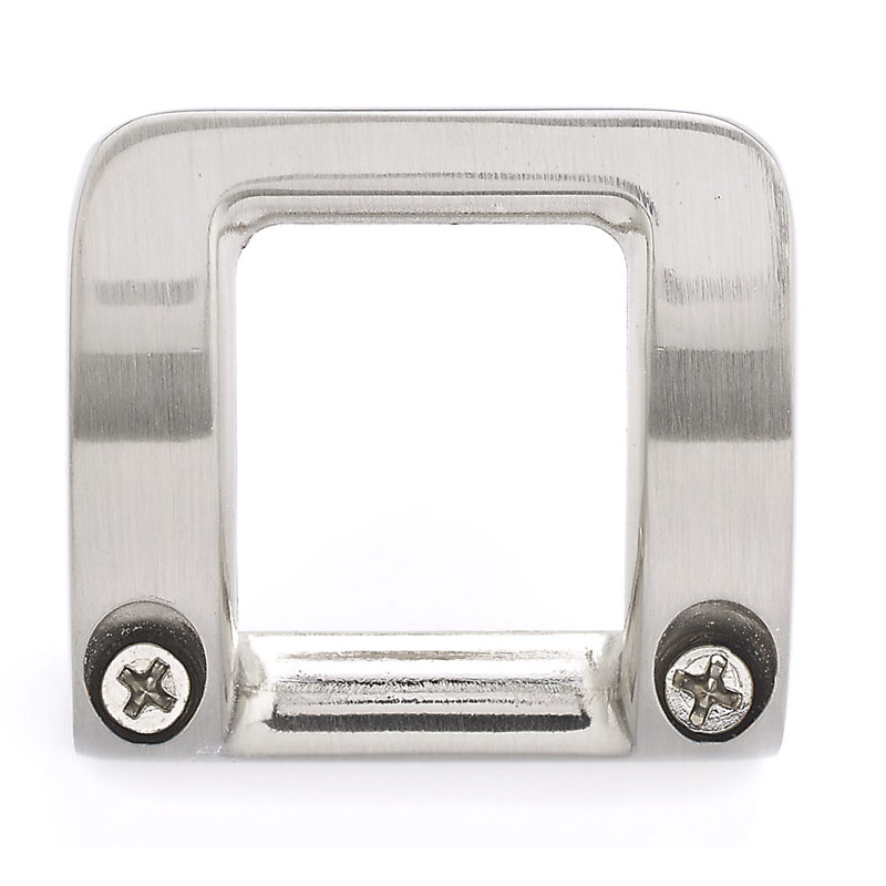 Contemporary Metal Wall Hook, Brushed Nickel