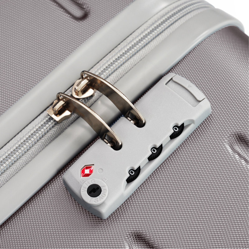 Ensemble de valises de voyage en ABS de qualité supérieure, ensemble de valises à verrou TSA 3 pièces avec des tailles de 20, 24 et 28 pouces avec des roues pivotantes à 360 °